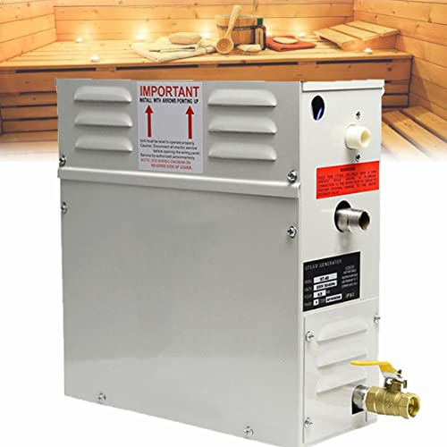 CYMYYDS Generador De Vapor 3KW/4.5KW/6KW/8KW/9KW Máquina De Baño De Vapor para Sauna Doméstica Calentador De Sauna Portátil, Generador De Vapor Autodrenante con Controlador Digital,220V-3KW