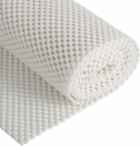 KAHEIGN Antirutschmatte für Teppich, 50cm x 200cm Teppich Antirutschunterlage PVC wasserdichte Anti-Rutsch Teppichunterlage rutschfest zuschneidbar Teppichstopper Rutschmatte für Zuhause, Büro