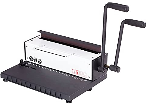 Generic Bürozubehör, traditionelles 34-Loch-Bindegerät mit rutschfesten Füßen, Lochgriff in voller Breite, 15-Blatt-Stanzkapazität, 130-Blatt-Bindekapazität, für tägliche Bürodokumente