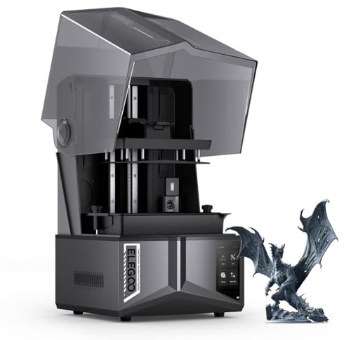 ELEGOO Saturn 4 Ultra 16K Impresora 3D Resina con Tapa Abatible, Calentamiento Inteligente del Tanque a 30°C, Alta Velocidad de 150 mm/h, Gran Tamaño de Impresión 211,68 × 118,37× 220 mm³