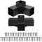 Pergola Bracket Kit, Heavy Duty Corner Bracket Woodworks DIY Post Base Kit, Holzbalken für Pavillons, Terrasse Pergolas, Blockhütte Outdoor Pergola Hardware (B)