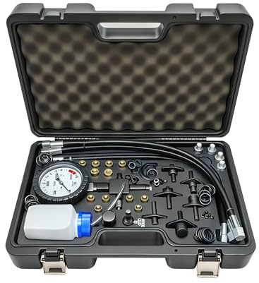 RUIZHI Automotive Diesel Common Rail - Medidor de Presión de 0 a 2000 Bar compatible con Bosch CP1/CP3, Siemens DCP1/DCP2, Delphi DFP1/DFP3 y Denso HP1/HP2/HP3 con M12 M14 M15