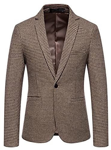 Generisk rutig kavaj herr smal passform, kostymer och jackor för herr linne elegant tweed-blazer, modern kavaj, höst, sweatjacka, fritid, jacka, affärsoverall, jacka, formell tygjacka