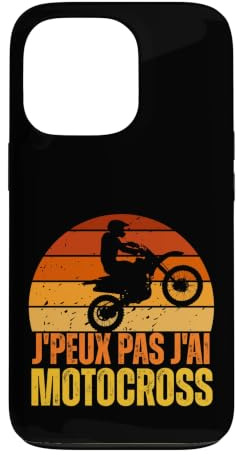 J'peux Pas J'Ai Motocross Rétro Moto Tout-Terrain Humour Coque pour iPhone 13 Pro