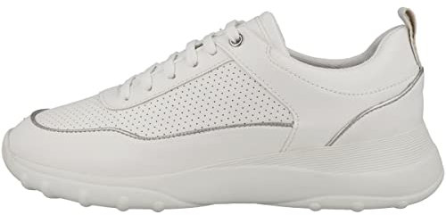Geox D Alleniee, Zapatillas Mujer, Blanco Crudo, 37 EU