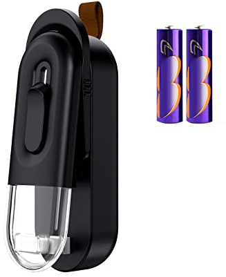 ORIA Mini Bag Sealer, Mini Handheld Bag Heat Vacuum Sealer, 2 in 1 Plastic Bag Sealer and Cutter, Portable Heating Sealer for Snack Bags Plastic Bag(2 AA Battery Included)