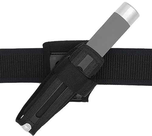 ACEXIER Funda para bastón telescópico con rotación de 360 Grados, Funda Extensible para bastón y linternas, Funda de Nylon Molle táctica para cinturón de Seguridad