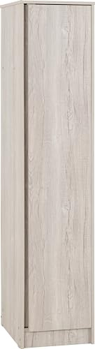 Seconique Malvern 1 Door Wardrobe in Urban Snow