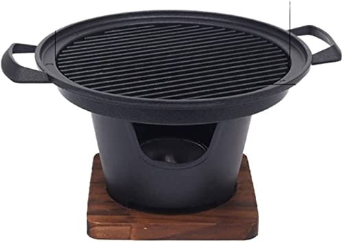 Placa de horno para barbacoa al aire libre, mini estufa de alcohol para barbacoa, barbacoa sin humo para una persona, herramientas de carne de carbón