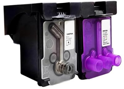 X4E75A M0H50A Juego de Cabezales de impresión Cartucho de Tinta de Color Negro - Compatible con HP 610 615 618 550 617 650 500 508 510 511 515 517 518 519 530 531 538(X4E75A+M0H50A)