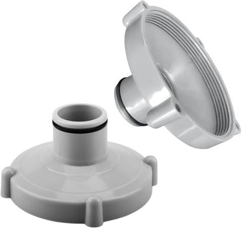 NHTJTHE 2 adattatori per aspirapolvere, Pulizia Rapida della Piscina, Adattatore per Tubo di aspirazione per Piscine Quick-up (Grigio)