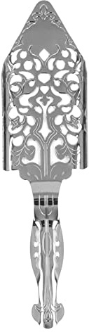 Cuchara de Absenta de Acero Inoxidable | Diseño hueco para filtrado de terrones de azúcar | Herramienta de barman experta para cócteles/bar en casa/regalos | Acero inoxidable 304, (Silver)