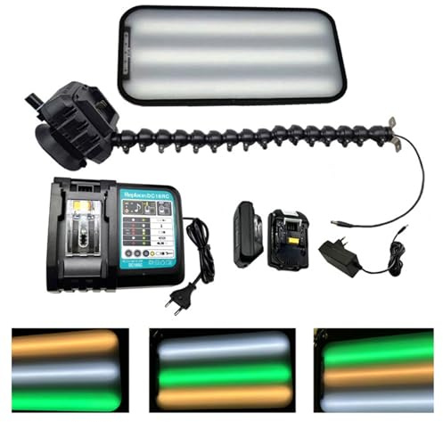 LáMpara Pdr Para Abolladuras De Coche,LED PDR Lámpara de abolladura de Coche,Luz PDR con 9 Colores de Luz,Coche PDR Luz con Dos Baterías y una Base de Carga,Detección de Reparación de Abolladuras