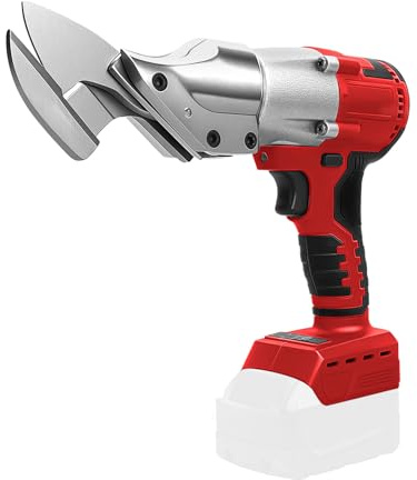 Cesoie per Lamiera senza fili compatibili con Milwaukee M18 18V batteria, testa rotante a 360 gradi max. 2 mm, Forbici Elettriche senza spazzole per lamiere, PVC (senza batteria)