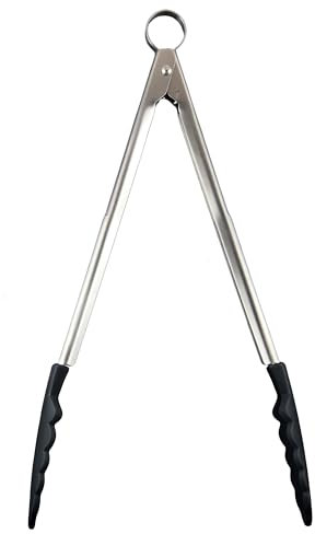 CUISIPRO | Küchenzange mit Antihaft-Silikonenden, schwarz, Länge: 30 cm