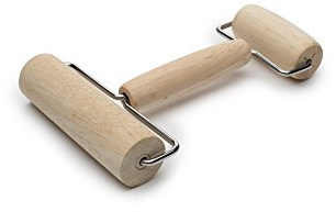 Fox Run Double Ended Pastry and Pizza Roller, Wood 1.25 x 4.5 x 7 inches