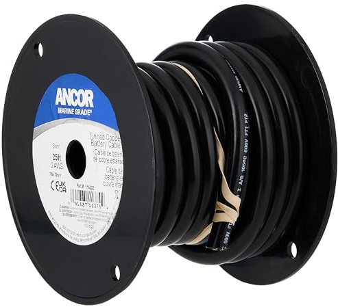 Ancor 639-114005 Marine Grade Cable Batería, Color Negro, 33,6 mm2, 15,2 M