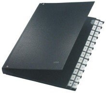 Leitz Pultordner A-Z, 24 F„cher, PP, schwarz