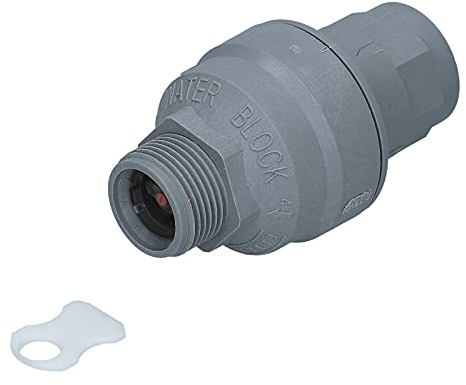 Válvula de seguridad Waterblock 3/4 con caudalímetro para manguera de entrada compatible con Eltek 100041 10004100 para lavadora lavavajillas