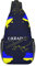 Sling-Rucksack, für Ukraine-Flagge, Karte, Schwarz, Mehrzweck-Umhängetasche, Reise, Wandern, Tagesrucksack, Anti-Diebstahl-Rucksack