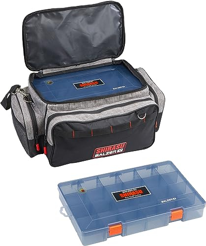 Balzer Anglertasche Shirasu Organizer Tasche mit 2 Boxen - Groß - 48x22x28 cm