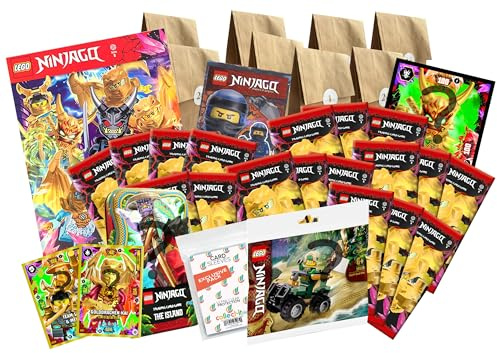 Bundle mit LEGO Ninjago - Der Adventskalender 2023-24 tolle Überraschungen Deluxe + Exklusive Collect-it Hüllen