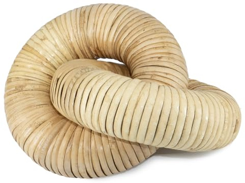 HUAXIN CRAFT H Rattan Chain Link Décor, Hand Woven 2 Pieces Table Decor with Bohemian Style