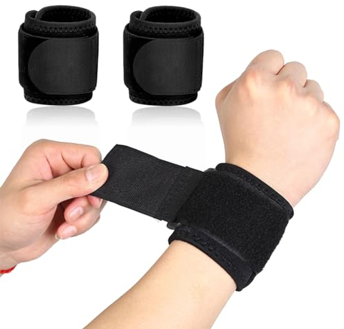 VBKITW Bande Poignet, 1 Paire Protège Poignet, Wrist Wraps, Orthese Poignet, Bande de Support Poignet, Orthèse élastique de Poignet pour Le Fitness, Bodybuilding