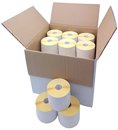 27 rollos de 250 etiquetas térmicas de 100 x 199 mm = 6.750 etiquetas de envío DHL 100 x 200 mm térmica permanente directa para logística paquetes y devoluciones