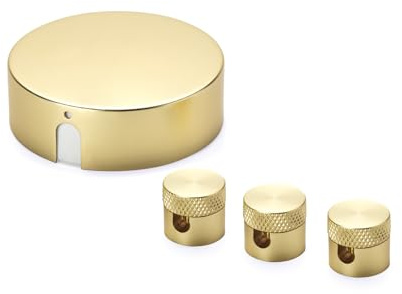 ORION LIGHTSTYLE - Set de distribución con caja de distribución, incluye 3 pines, pasador de techo, baldaquín, roseta, caja de derivación, tapa de latón dorado