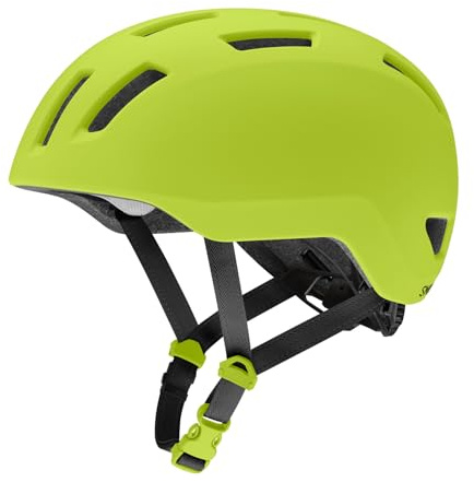 SMITH Transit Jr Children' s Cycling Helmet – Matte ‘Lectric Lime, Youth XS