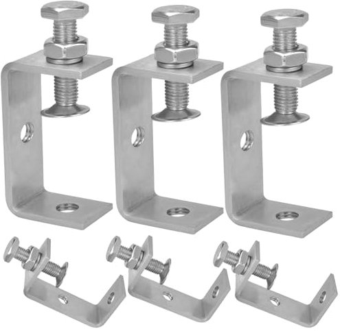 Pinces en C Robustes en Acier Inoxydable, 6 Pièces Ensemble Mini Serre Joint en c Réglables de 35 à 60 mm,Pinces et Tendeurs pour Travail du Bois, Fabrication de Meubles, Bricolage