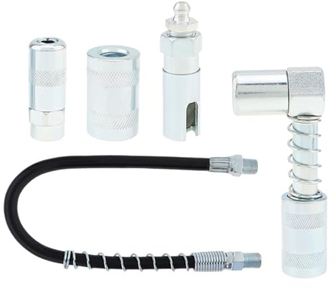 lubrificanti per Dischi di Grasso – Kit per Tubi a spruzzo di Grasso con Dotazione | Manutenzione del Veicolo Forniture in Acciaio al Carbonio per Principianti e Laboratori di