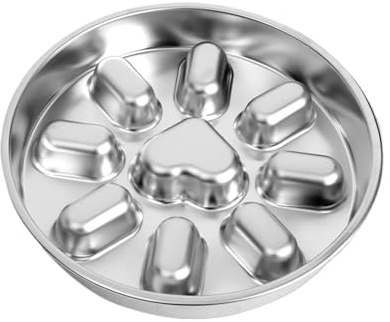 Slow Feeder Dog Bowls - Slow Feeder for Small Dogs, Stainless Steel Feeding Bowl, Anti-Choking Puzzle | Small Medium Puppies Large Breed for Small Medium Puppies Large Breeds