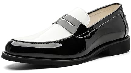 Herr Slip-On Penny Loafer vardaglig klänning skor bröllop formell arbete rund tå män smoking skor