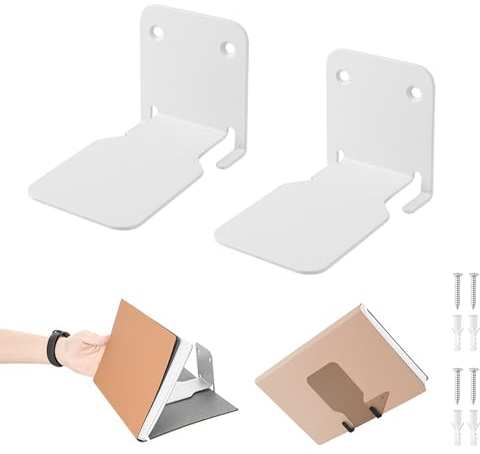 xiruiubao Unsichtbares Bücherregal Schwebendes Buchhalter Wand - 2 Stück Edelstahl Mehrzweck Schwimmendes Regale für Bücher mit Versteckter Halterung für Zuhause Büro Klassenzimmer Bibliothek