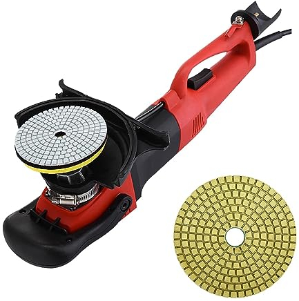 USKI Encerador pulidor tampón Máquina pulidora de inyección de Agua de 1200 W, Amoladora de Agua, Piedra, mármol, Cemento, máquina pulidora de Suelo