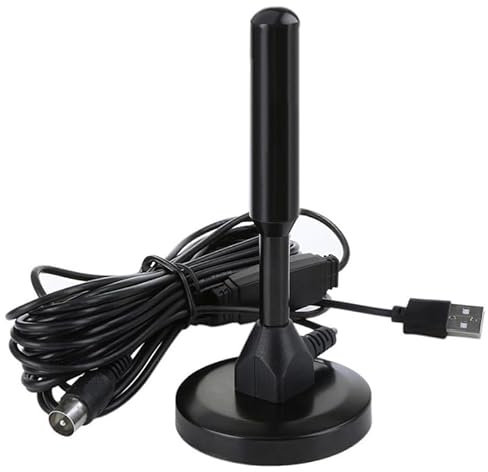 JZK Antenna TV ad alto guadagno Freeview, portatile per interni ed esterni, antenna TV HD per televisori DVB-T2, sintonizzatore TV USB, DTMB DVD-T TV Antenna Signal Booster