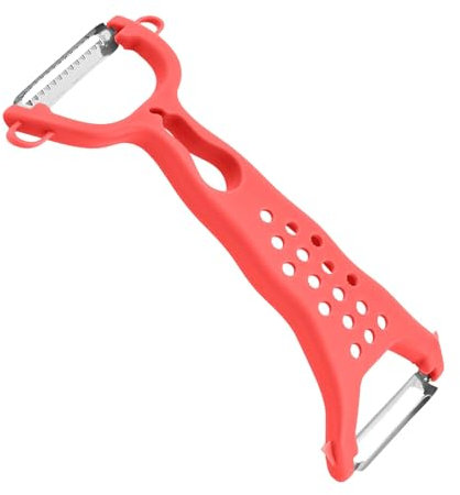 Râpe légumes double face Éplucheur Multifonctionnel en Acier Inoxydable - Cutter de Fruits et Légumes avec Poignée Ergonomique (B)