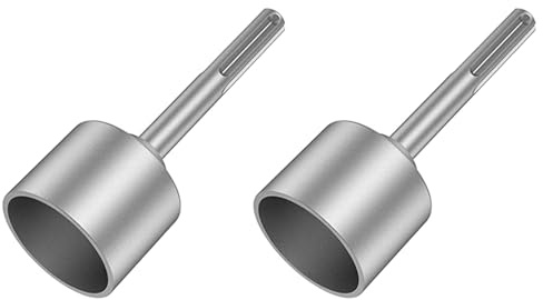 Remingtape 2 x SDS-Max-jordningsstav, 65 mm högpresterande stålborr-bitdrivare, för borrhammarborrar, jordningsstänger (2,56)
