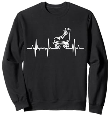 Cardiogramma del pattinaggio artistico a rotelle Felpa