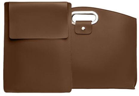 Vattentät laptopväska i läder, modern stil, PU-lädermaterial, Netbook-väska, pendlarfodral för bärbar dator, lager interiörlayout, för arbetsplatsen skola affärer pendlare