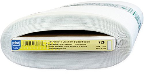 Pellon Peltex II Entoilage fusible Double Face, x 9,1 m, Blanc, mélange de Polyester, 50,8 cm par 9,1 m