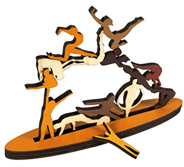 Recent Toys Constantin Puzzles - Stack and Balance - Acrobat Tower Stacking party game for families, adults, great gift idea for men and women