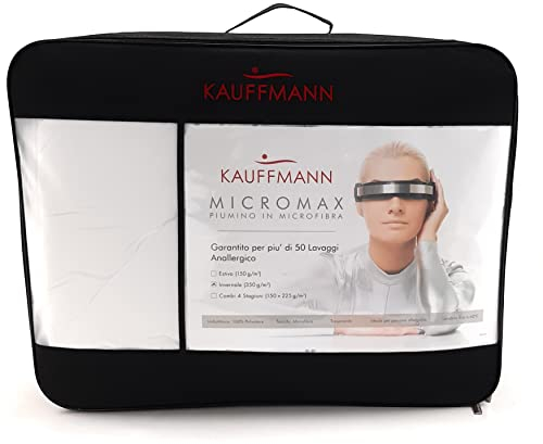 Kauffmann Piumino in fibra sintetica MicroMax (Calore INVERNALE, 200x220 cm - Piazza e Mezza Lungo)