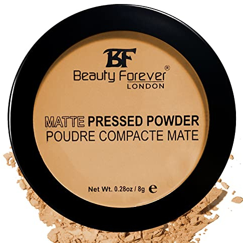 Beauty Forever Matte Pressed Powder, Oil Free & Lightweight, 8gms (05 Amber)