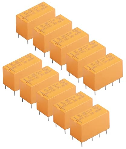 Flaconi 10PCS Kfz-Relais,Relais Auto,8PIN Relais,Relais 12A,Mini Relais de Puissance,Automobile Relais,Convient aux Phares,Démarreur,Pompe à Carburant,Moteurs de Ventilateur,Cornes et Fanfares