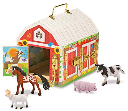 Melissa & Doug Latches Barn | Developmental Toy | Motor Skills | 3+ | Gift for Boy or Girl