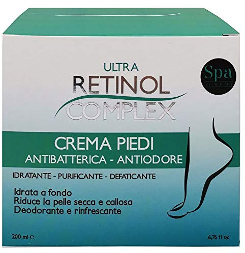 Retinol Complex CREMA PIEDI antibatteria -antiodore IDRATANTE-PURIFICANTE-DEFATICANTE
