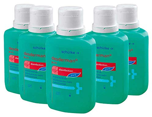 5x 100 ml Schülke Desderman Händedesinfektionsmittel Desinfektionsmittel, farbstoff-/parfümfrei